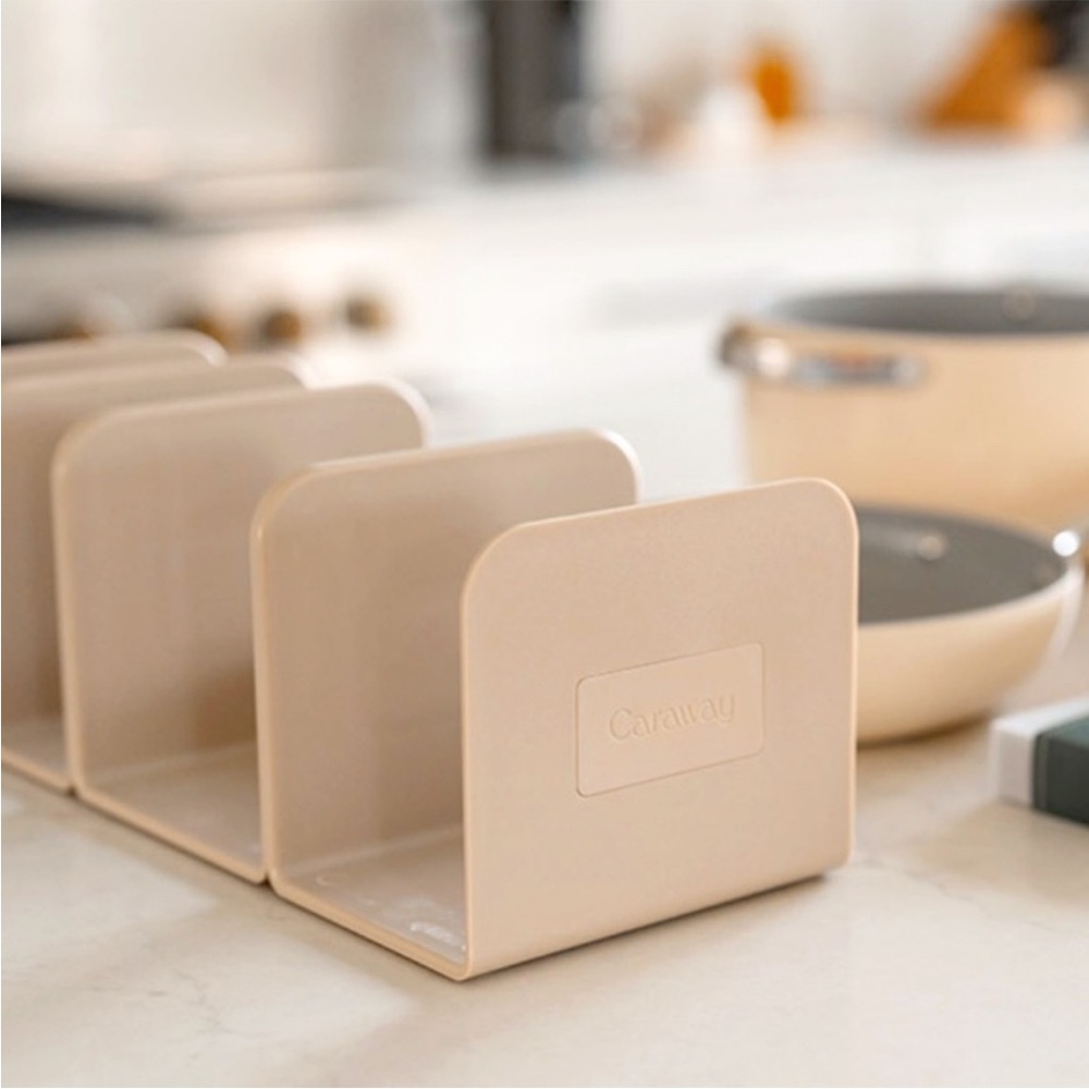 CARAWAY Cookware Magnetic Pots Pans Organizer Set of 4 Storage Divider Holder
